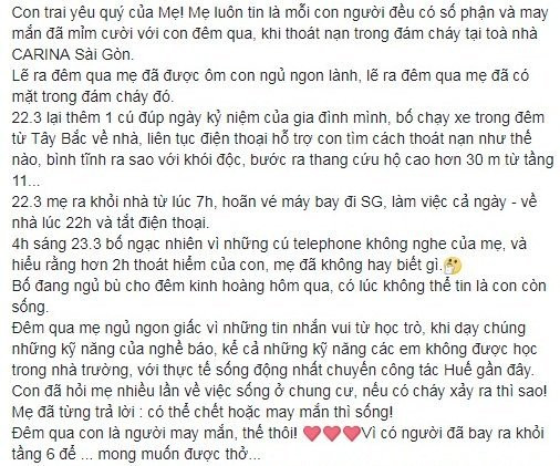 Cháy chung cư Carina Plaza,Cháy chung cư,Kỹ năng thoát hiểm,Hỏa hoạn