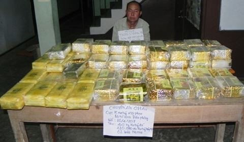 Bat 40 kg ma tuy da, 120.000 vien thuoc lac tu Tam Giac Vang hinh anh 1