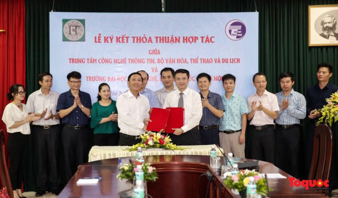 Trung tâm Công nghệ thông tin – Bộ VHTTDL và Trường Đại học Công nghệ, Đại học QG Hà Nội ký kết thỏa thuận hợp tác - ảnh 1