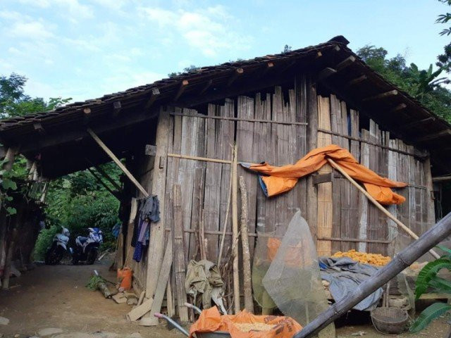  Ngôi nhà nơi bố mẹ Hải ở quê sinh sống. 