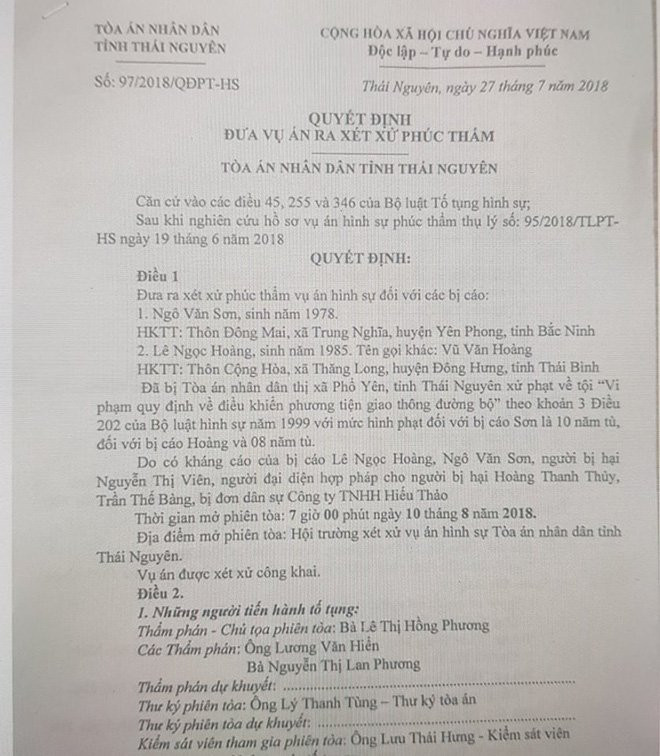 Nữ thẩm phán - chủ tọa xử phúc thẩm vụ xe container đâm xe Innova đi lùi ở cao tốc là ai? - Ảnh 2.