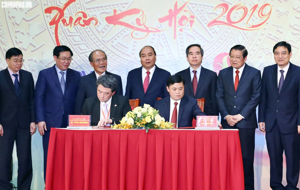 Thu tuong chung kien Le ky ket hop tac dau tu vao tinh Nghe An-1