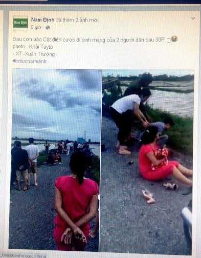 nam dinh: hai bo con chet thuong tam do bao so 1 hinh anh 1