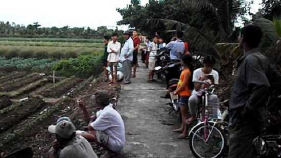 Đâm chết bố vợ giữa cánh đồng