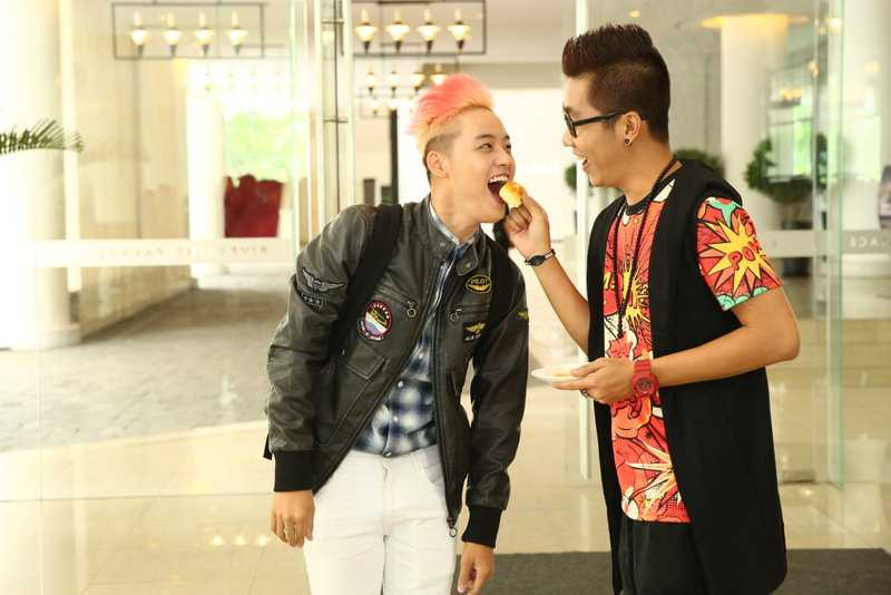 Ca si Thanh Duy va MC Hoang Rapper