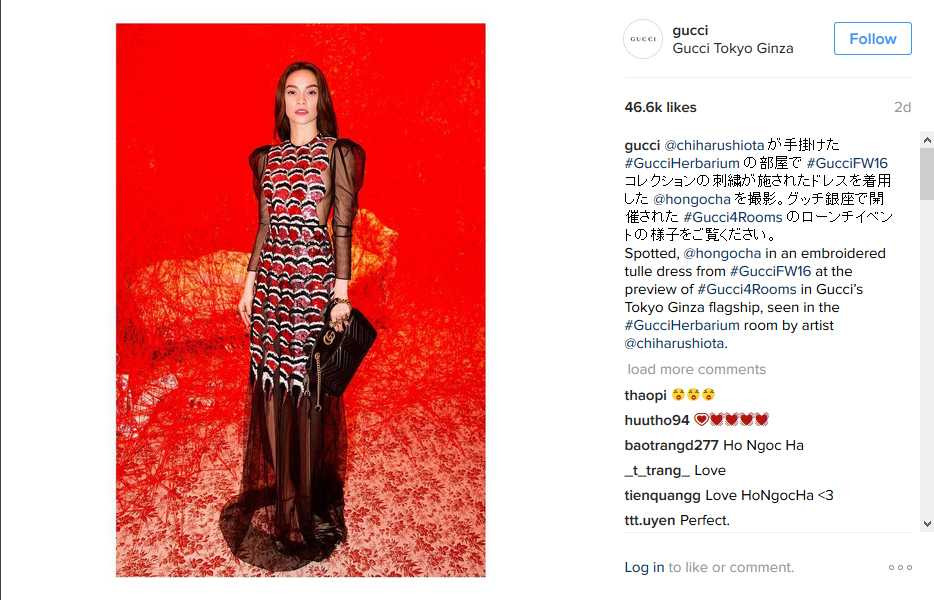HO NGOC HA - INSTAGRAM GUCCI