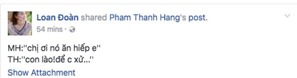 Hinh anh Bi chen ep bo The Face, Minh Hang duoc ‘chi dai’ Thanh Hang an ui 4