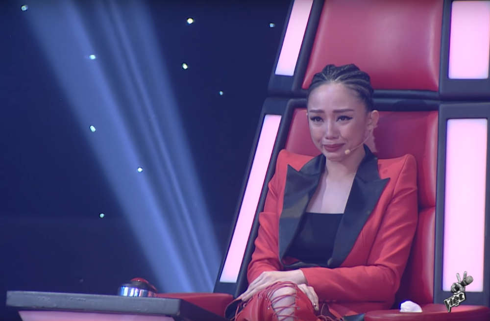 Hinh anh Giong hat Viet 2017: Toc Tien bat khoc nuc no tren ghe nong 7