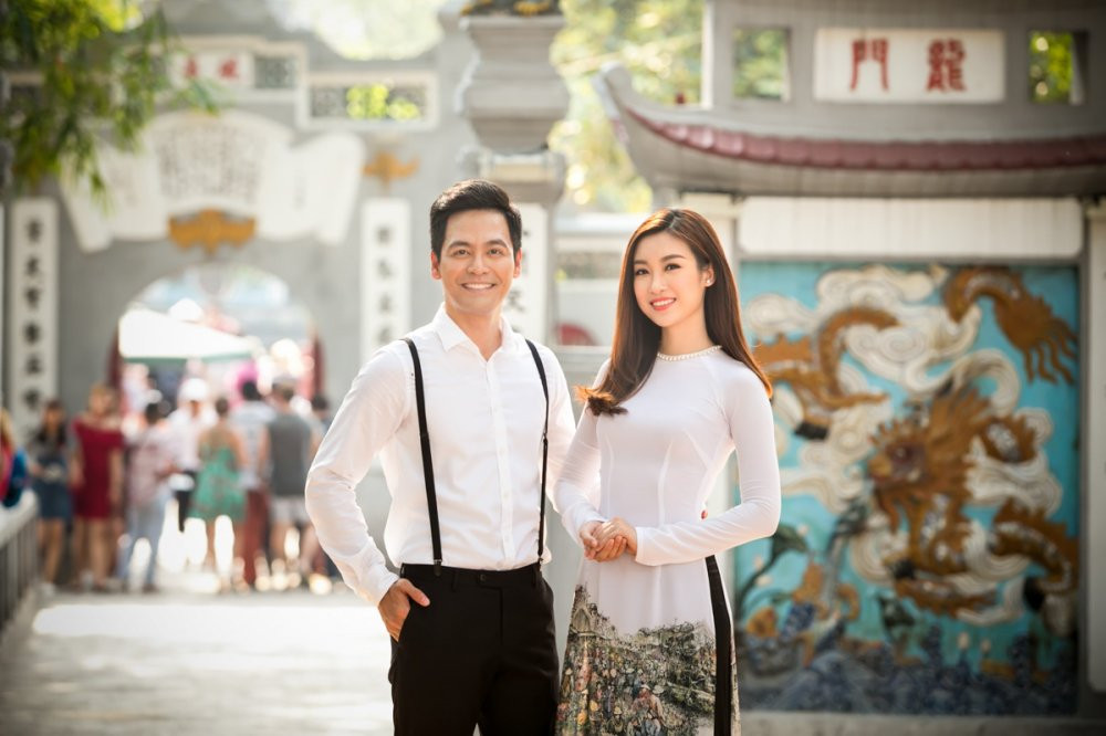 Hinh anh Do My Linh tranh thu quay MV cung MC Phan Anh sau thi hoc ky 3