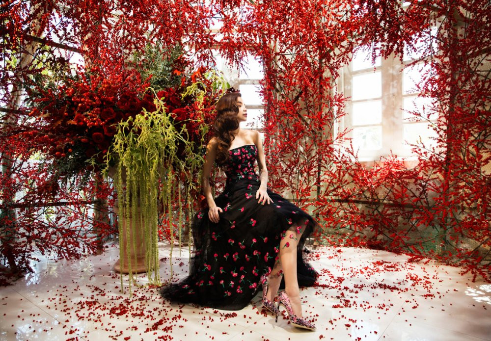 Hinh anh Ho Ngoc Ha kieu sa giua ‘rung’ hoa tri gia bac ty 3