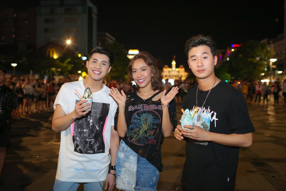 Hinh anh Noo Phuoc Thinh ngau hung hat cung rapper Han Quoc Basick 3