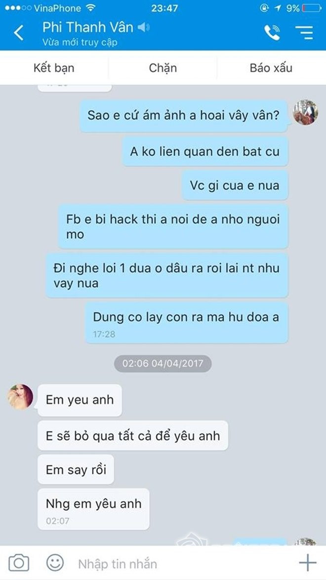 bi chong cu tung tin nhan rieng tu, phi thanh van buc xuc len tieng hinh anh 2