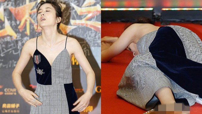 Sao nu Trung Quoc co ro, ngat xiu vi mac ho tren tham do: Loi tai ai? hinh anh 1