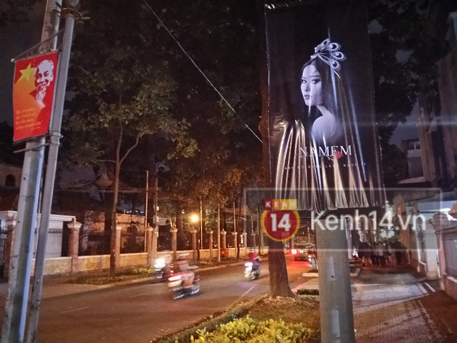 Khu vực xung quanh quán ăn của Trường Giang xuất hiện poster quảng bá MV của Nam Em - Ảnh 3.