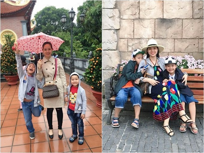 Bận rộn với công việc một công chức, Mai Phương vẫn cố gắng về sớm nấu cơm tối, chăm sóc tắm rửa và dạy học cho hai con. Cô chia sẻ với Ngoisao.net rằng con út Hải Long yêu thích tập viết chữ đẹp và vừa đoạt giải một cuộc thi vẽ cấp thành phố, dù gia đình không ai có năng khiếu hội họa.