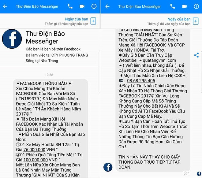 Canh bao trung thuong ‘SH ao, iPhone gia’ tren facebook hinh anh 1