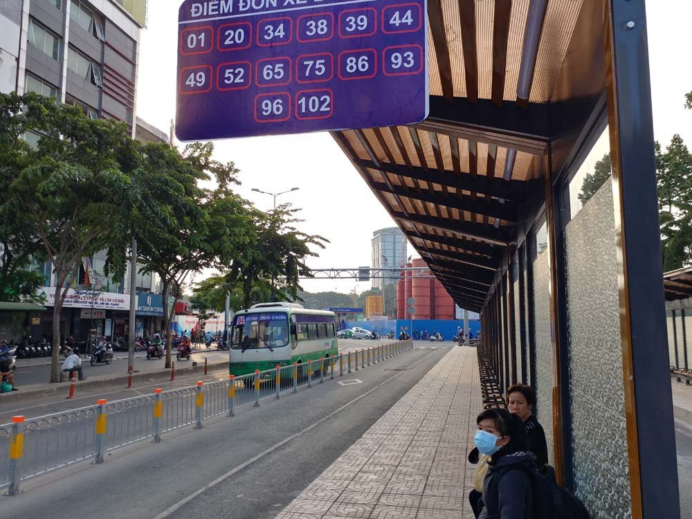 xe buýt,trạm xe buýt,Bến Thành,Sài Gòn