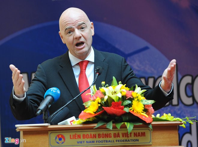 Chu tich FIFA: 'Toi cam thay tu hao ve bong da Viet Nam' hinh anh 1