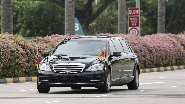 Mercedes-Benz S600 dac trach cho ong Kim Jong Un tai Singapore hinh anh 1