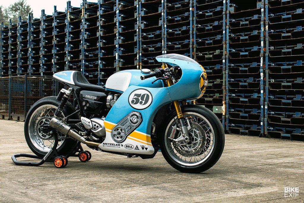Chien ma sieu nap Triumph Thruxton tu Duc hinh anh 1