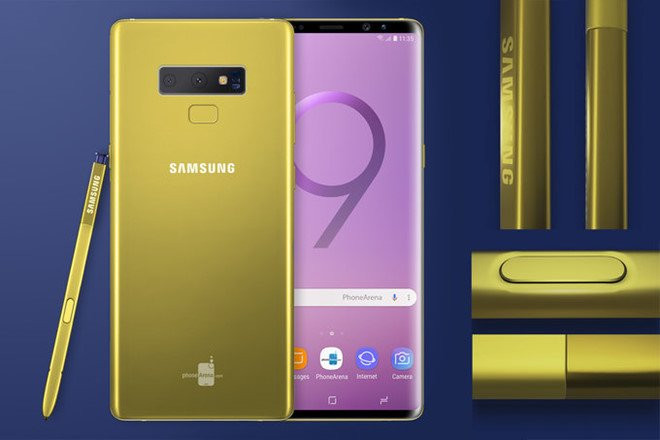 Galaxy Note 9 lo dien voi mau vang ruc doc dao hinh anh 2