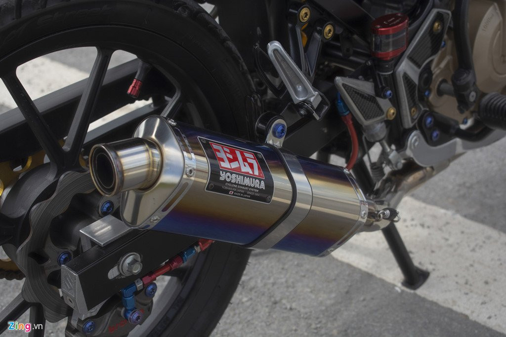 Suzuki Satria F150 voi loat do choi hang hieu cua biker Can Tho hinh anh 11