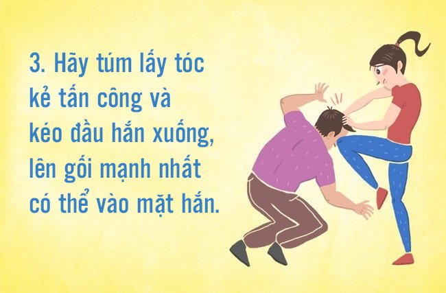 7 kỹ thuật tự vệ tay không khi bị kẻ xấu tấn công