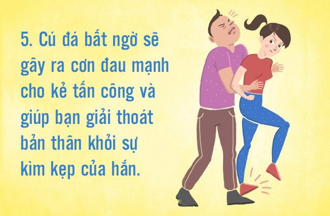 7 kỹ thuật tự vệ tay không khi bị kẻ xấu tấn công