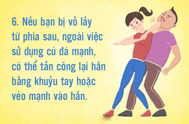 7 kỹ thuật tự vệ tay không khi bị kẻ xấu tấn công