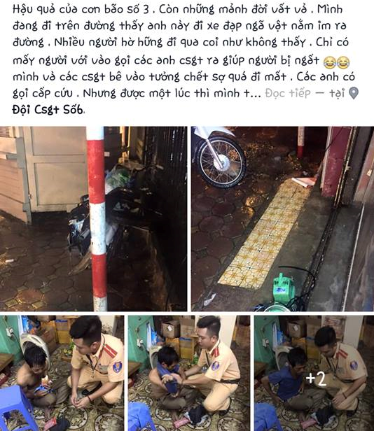 Chu tich nuoc viet thu khen canh sat giup dan trong mua bao hinh anh 1