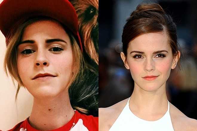 The famous girl looks like British actress Emma Watson picture 4