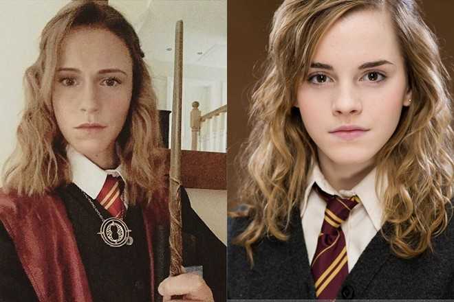 The famous girl looks like British actress Emma Watson picture 2