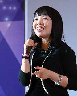 Chị Phan Hồ Điệp, mẹ của thần đồng Đỗ Nhật Nam. Ảnh: Quỳnh Trang.