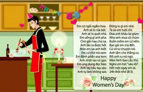 lời chúc ngày 8/3 tặng vợ