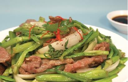 Hinh anh Cach lam canh rau can nau thit bo thom ngon nhat