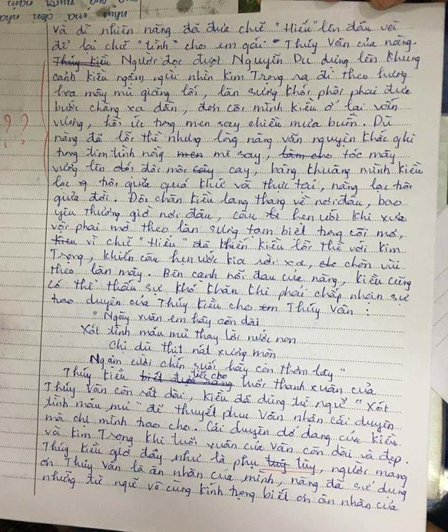 Hinh anh Nhung bai van “ba dao” cua hoc sinh khien giao vien ‘can loi’