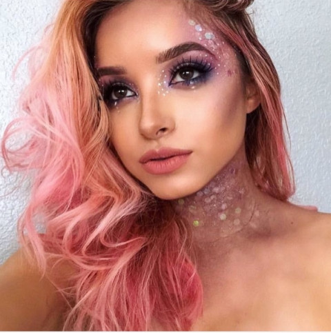 y tuong trang diem halloween