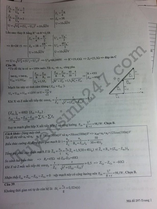 De thi thu THPT Quoc gia mon Ly 2018 - THPT Quang Xuong 1