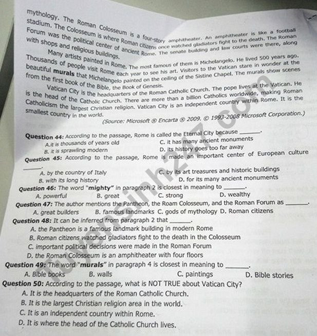 De thi thu THPTQG mon Anh Chuyen KHTN lan 1 nam 2018