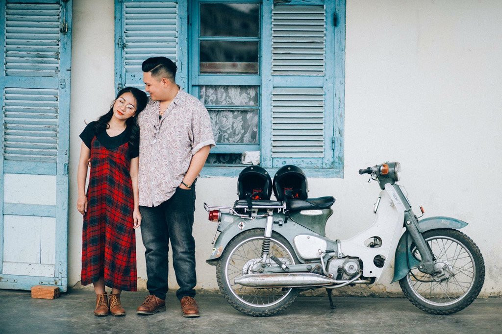 Bo anh cuoi doi tre 'chi oi, anh yeu em' chenh nhau 50 kg va 30 cm hinh anh 1