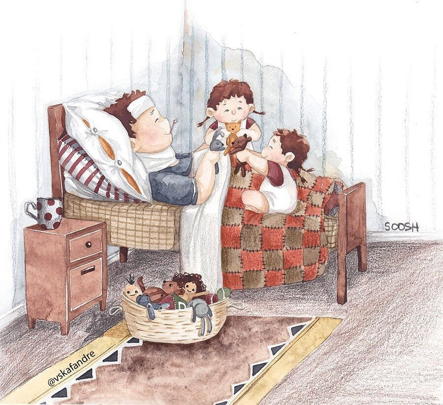 Bo tranh ve gia dinh cham toi cam xuc nguoi xem hinh anh 10