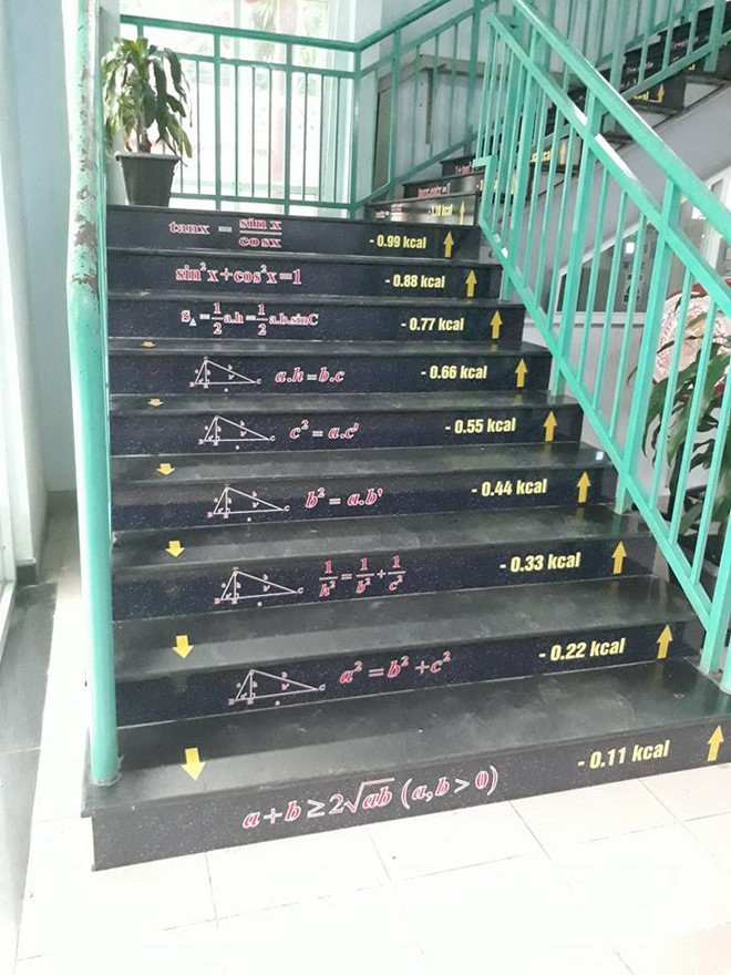 Truong o Dong Nai dan cong thuc len cau thang de hoc sinh on bai hinh anh 2