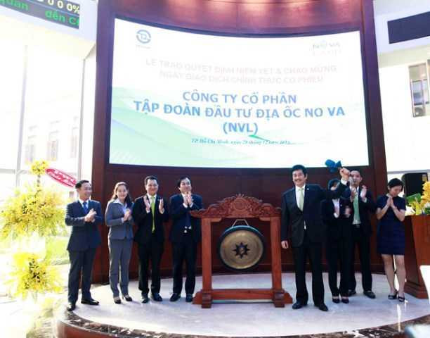 novaland len san chung khoan