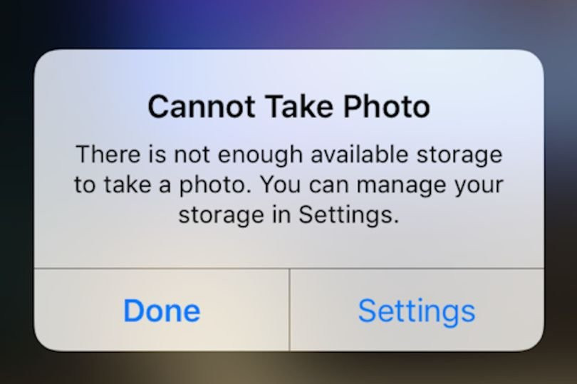 Storage-full-display-on-iPhone
