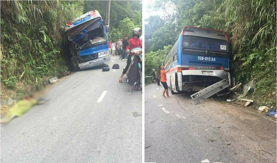 tai nạn xe khách ở tam đảo