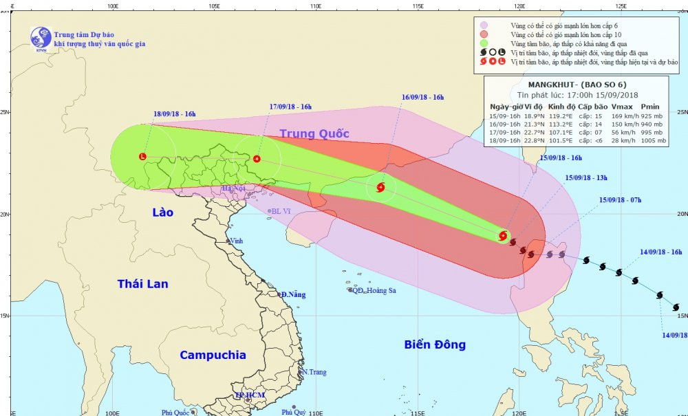bao so 6 o bien Dong