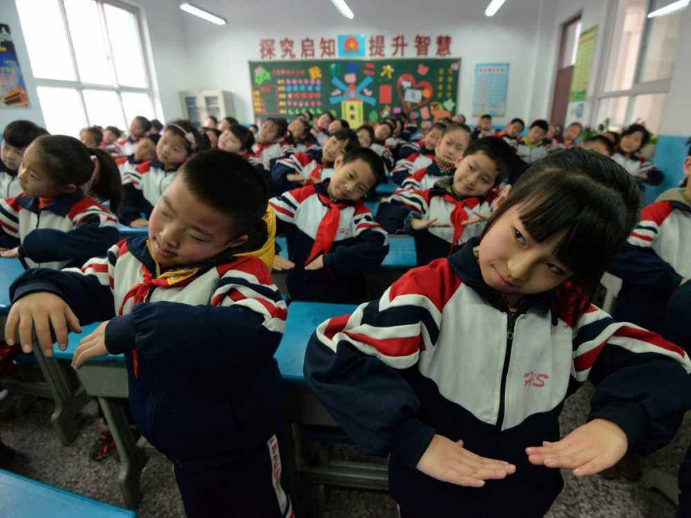 these-school-children-have-to-exercise-indoors-but-many-of-the-schools-suspended-classes