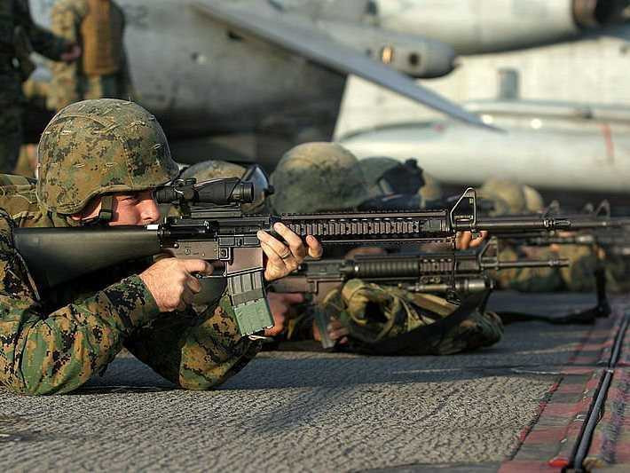 variants-of-the-m16-rifle-which-takes-556mm-nato-rounds-have-been-standard-issue-for-the-us-military-since-1969-the-m16a4-pictured-below-is-the-service-rifle-of-the-us-marine-corps