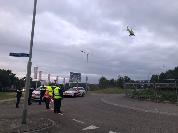 A-van-struck-four-people-at-aDutch-concert