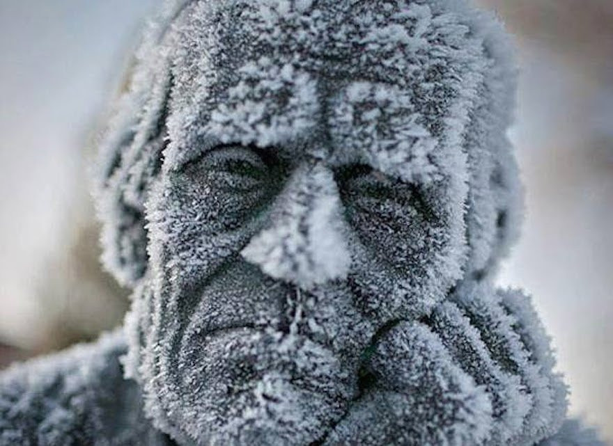 A-frozen-kind-of-depressed-statue.-The-30-Most-Amazing-Photos-Of-Frozen-Things-In-Honor-Of-The-Coldest-Morning-Of-The-21st-Century 9